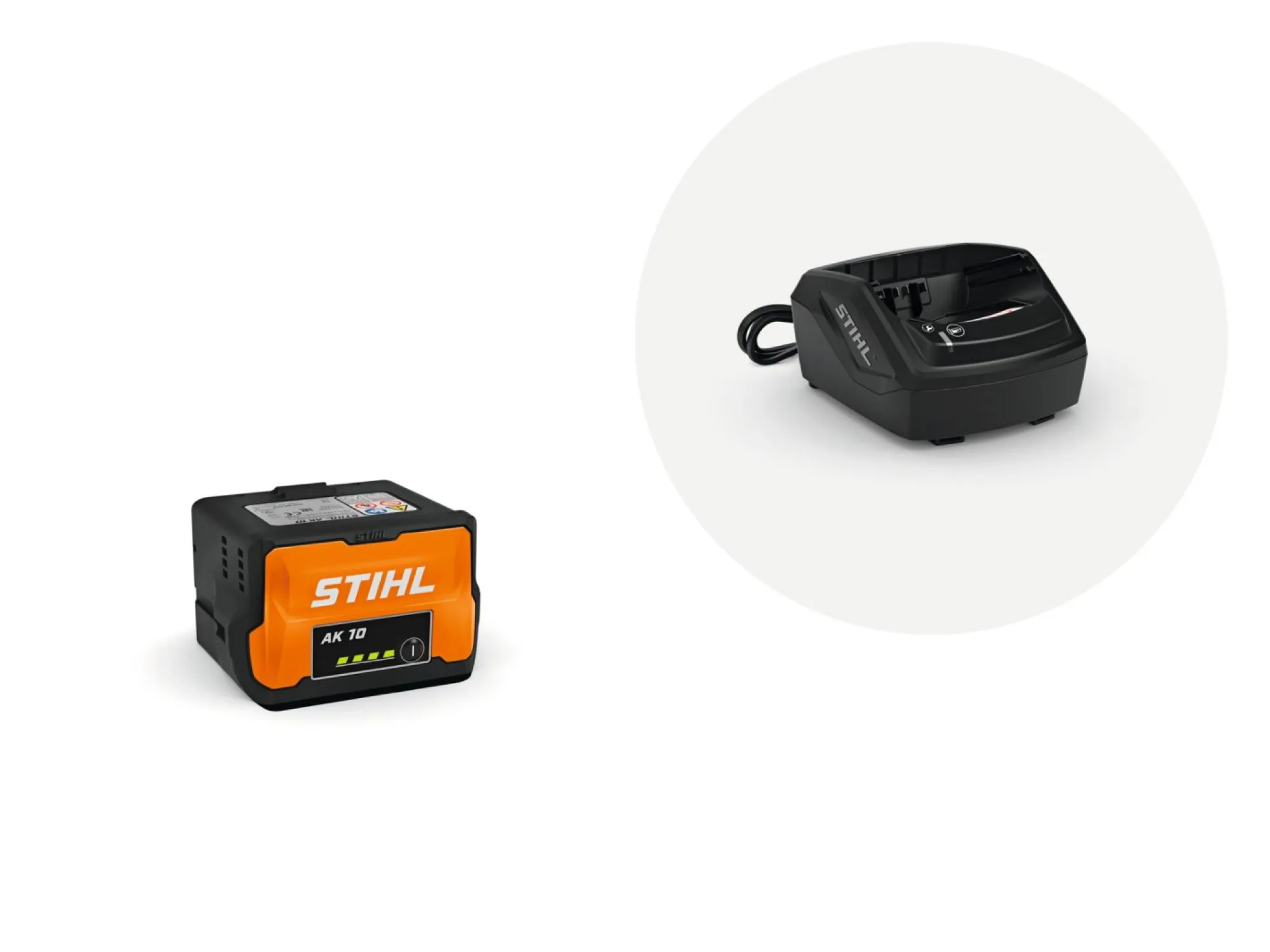 STIHL Akkumulátor indító készlet ( AK 10 Akkumulátor és Al 101 töltővel)