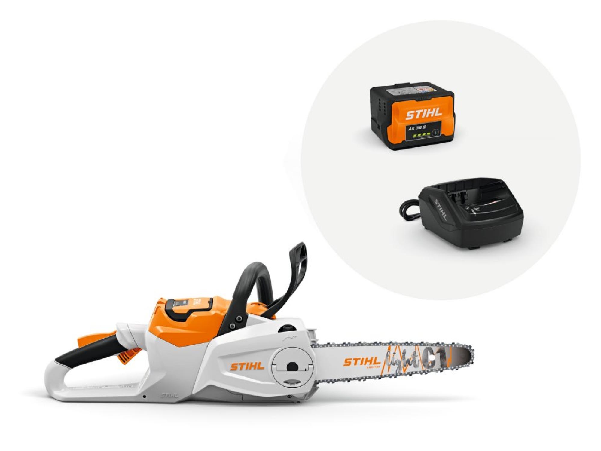 STIHL MSA 80 Akkumulátoros láncfűrész (AK 30 akkuval és AL 101 töltővel)