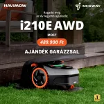 Segway Navimow i210E AWD robotfűnyíró + Ajándék garázzsal 